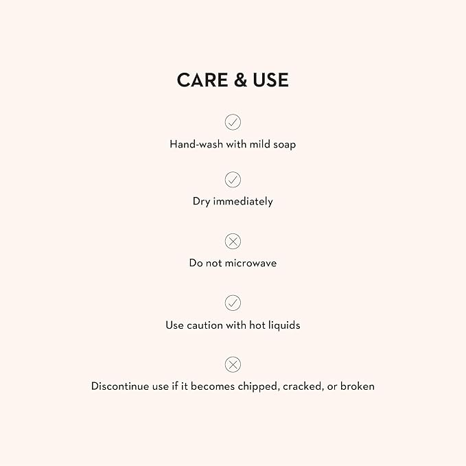 Enamel Mug, Cute Enamelware Coffee and Tea Mug, Unique Drinkware, 16 Ounces, Blue-and-White Royal Check, Set of 4