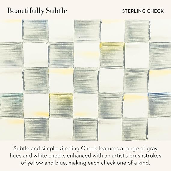 Enamel Canister Set, Mini (14 oz.), Demi (24 oz.), and Small (38 oz.) Kitchen Containers, Gray-and-White Sterling Check