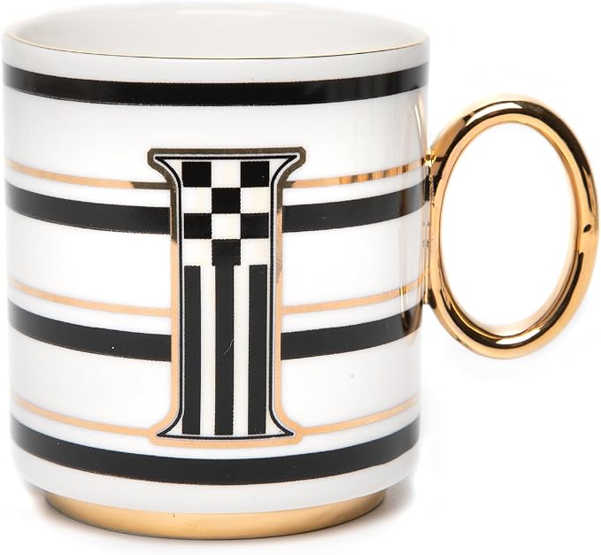 My Mug, Decorative Ceramic Coffee Mug with Handle, I