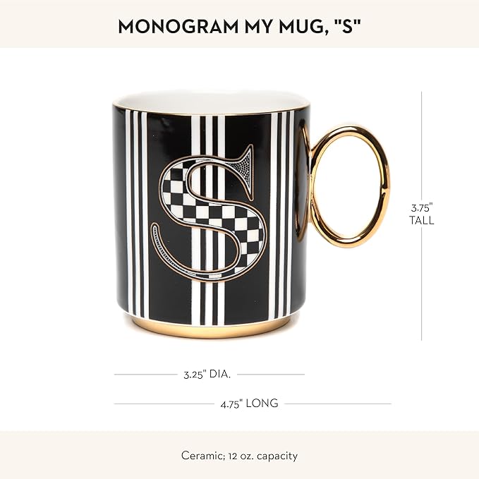 My Mug, Decorative Ceramic Coffee Mug with Handle,S