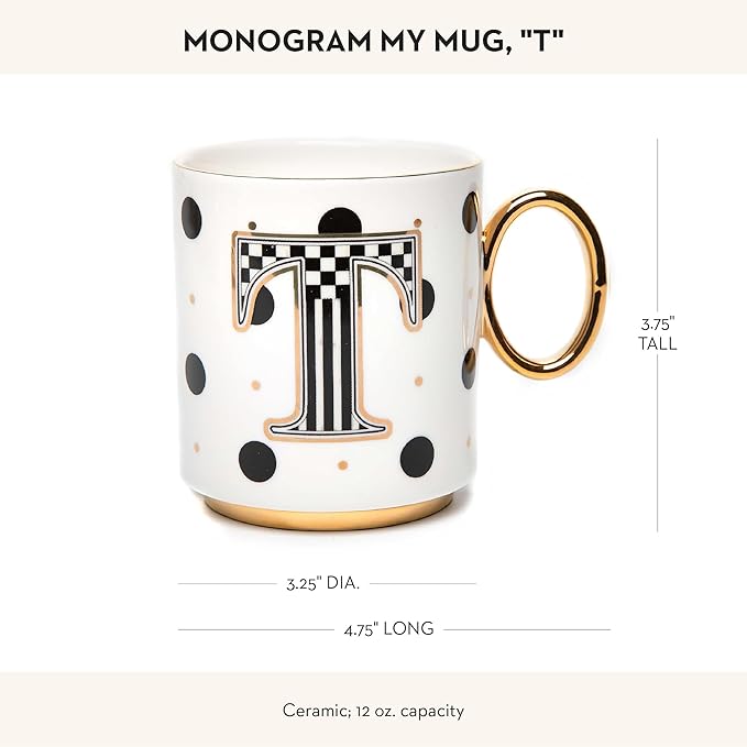 My Mug, Decorative Ceramic Coffee Mug with Handle,T